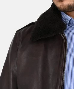 Oakwood ANDERSEN Lederjacke Brown Herren -Oakwood Soldes Boutique 8e01e27bebc64a91be8d315fb934da40