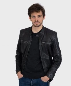 Oakwood BERLIN Lederjacke Black Herren -Oakwood Soldes Boutique 8ea911c207fd42eeb5054f6ff94ef89d