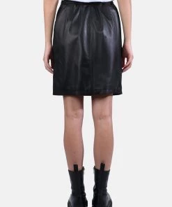 Oakwood CELIA Lederrock Black Damen -Oakwood Soldes Boutique 8ec1c66f2e00491f94979142cf9a7f36