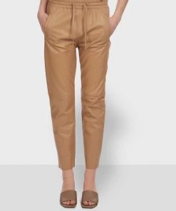 Oakwood GIFT Lederhose Beige Clair Damen