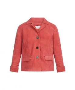 Oakwood ENZA Lederjacke Pink Damen -Oakwood Soldes Boutique 8ef06beb5c8742ecba1f801d9e21048f