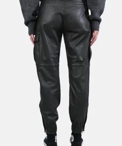 Oakwood CARGO Lederhose Dark Green Damen -Oakwood Soldes Boutique 8faa757d49984f0aac0e53c33145cc98