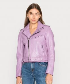 Oakwood RADIO Lederjacke Lilas Damen