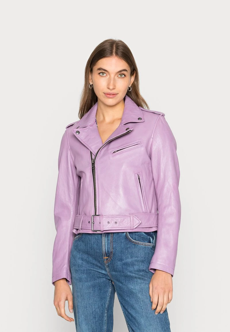Oakwood RADIO Lederjacke Lilas Damen 1 Oakwood RADIO Lederjacke Lilas Damen