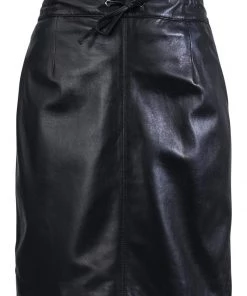 Oakwood CELIA Lederrock Black Damen -Oakwood Soldes Boutique 92321121e6e24b5abe83d11a19518916