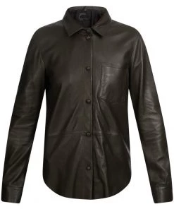 Oakwood Damen VALENTINA Hemdbluse Khaki -Oakwood Soldes Boutique 958ce4e2d89447a6b75984c76679ee68