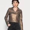 Oakwood Damen NIKKO Lederjacke Antic Brown