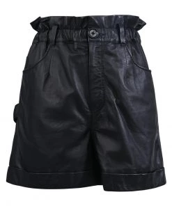 Oakwood Damen JANNY Lederhose Black -Oakwood Soldes Boutique 96b15a8a65ec4e0787f7cd38b07680b8