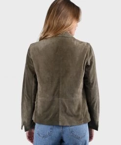 Oakwood Damen ENZA Lederjacke Brown -Oakwood Soldes Boutique 9708f84505fa41dda485e2eb91c36e1c