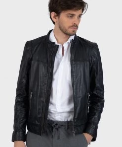 Oakwood Herren DUBLIN Lederjacke Black -Oakwood Soldes Boutique 9752975d47034183bbf1954b6361535b