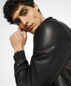 Oakwood BORN Lederjacke Black Herren -Oakwood Soldes Boutique 975f2499335a4d788e29eb02c0cfbf90