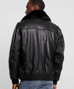 Oakwood DADDY Lederjacke Black Herren -Oakwood Soldes Boutique 9b7a37ae83584491a2f382f7f55a5de8