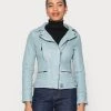 Oakwood Damen VIDEO Lederjacke Sky Blue