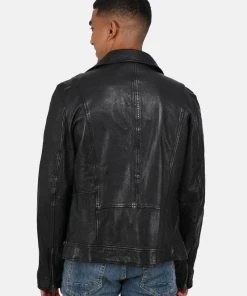 Oakwood ANDY Lederjacke Black Herren -Oakwood Soldes Boutique 9ee3e0cc104846eaaf3082b96cdcc5c9