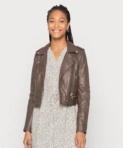 Oakwood Damen YOKO Lederjacke Smoke