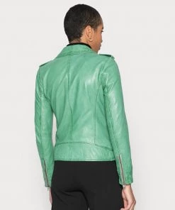 Oakwood LISA Lederjacke Green Damen -Oakwood Soldes Boutique 9f5524b786b24fc8bea0f46c2edf9db7