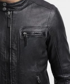 Oakwood Herren CASEY Lederjacke Black -Oakwood Soldes Boutique a00d4c36587a411991f32fc29c15a02c