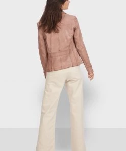 Oakwood CALIFORNIA Lederjacke Pink Damen -Oakwood Soldes Boutique a07e2103f19646598aa62366264b59a7