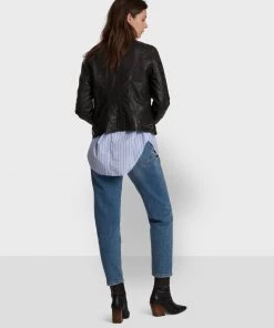 Oakwood Damen KARINE Lederjacke Black -Oakwood Soldes Boutique a15230fbfc4b4822ba7be6d5c98fc658