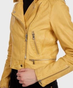 Oakwood Damen KYOTO Lederjacke Yellow 9 Oakwood Damen KYOTO Lederjacke Yellow -Oakwood Soldes Boutique a1994bcab59e4b4781746d2b3f9c351e