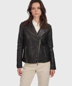 Oakwood FLASH Lederjacke Black Damen