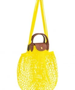 Longchamp LE PLIAGE FILET Handtasche Zitrone Damen -Oakwood Soldes Boutique a265fed9a96d4742ad3272b89fd8d51e