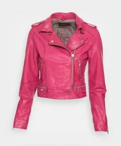 Oakwood KYOTO Lederjacke Fushia Damen -Oakwood Soldes Boutique a26e6f07734348e0b79774f9d848951e