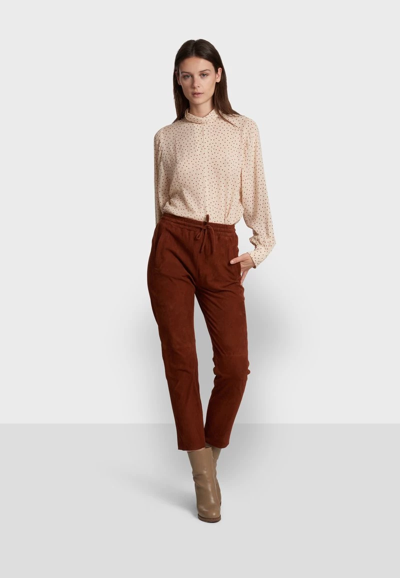 Oakwood GIFT Lederhose Brown Damen 2 Oakwood GIFT Lederhose Brown Damen – Bild 2