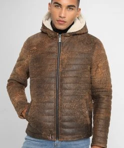 Oakwood HEMINGWAY Lederjacke Antic Brown Herren -Oakwood Soldes Boutique a800a5f80ea84b048769431206329e90