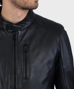 Oakwood AGENT Lederjacke Black Herren -Oakwood Soldes Boutique a822cdfe8f124e98a34b1c2ecf30a2bd