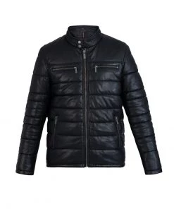 Oakwood Herren EDWIN Lederjacke Black -Oakwood Soldes Boutique a856f8745de8464e92c37b4db4aeef3e