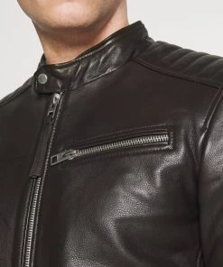 Oakwood Herren STEEL Lederjacke Brown -Oakwood Soldes Boutique a8a73023c2f04a379f0619cbdf08d9d0