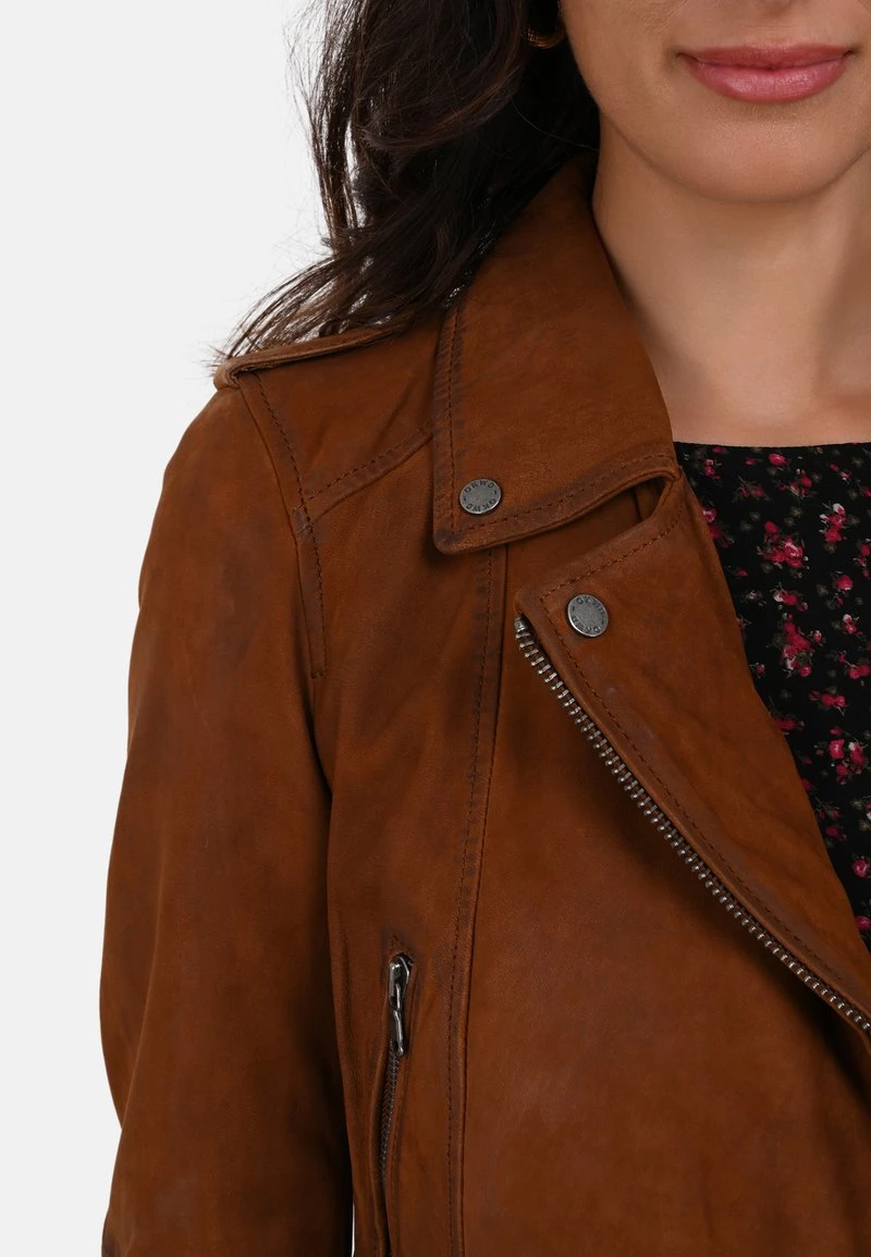 Oakwood Damen YOKO Lederjacke Brown 4 Oakwood Damen YOKO Lederjacke Brown – Bild 4