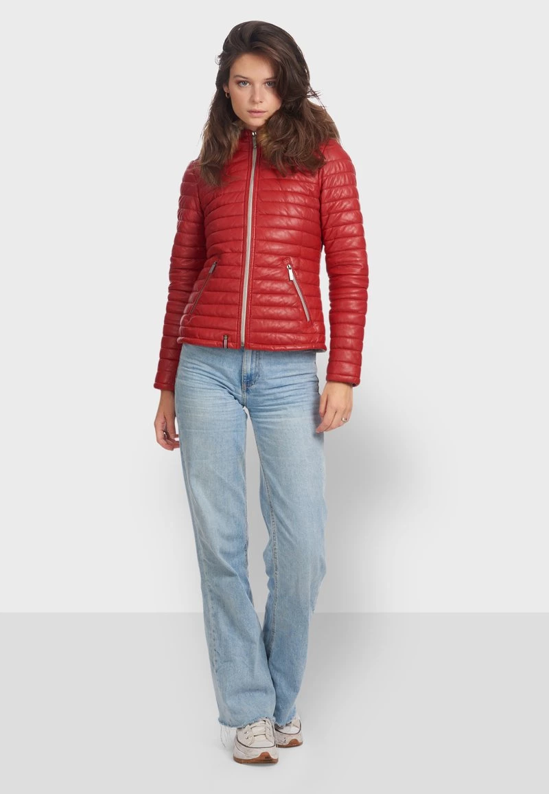 Oakwood FURY Lederjacke Red Damen 2 Oakwood FURY Lederjacke Red Damen – Bild 2