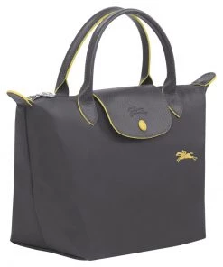 Longchamp LE PLIAGE CLUB Handtasche Metallgrau Damen -Oakwood Soldes Boutique ab3fd1f3b30b47178556f64e7f355cca