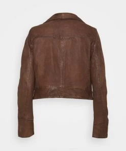 Oakwood TRISH Lederjacke Brown Damen -Oakwood Soldes Boutique aba2273777c146a29fc51c16bf7b7ed4