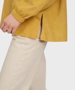 Oakwood MYRTA Bluse Yellow Damen -Oakwood Soldes Boutique ad03b23eaba54885bd0933f045b9083e