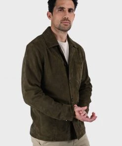 Oakwood RICCARDO Lederjacke Dark Green Herren -Oakwood Soldes Boutique ad849b24c82344c3a7500a61e3ce9bd9