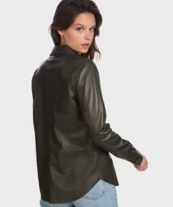 Oakwood Damen VALENTINA Hemdbluse Khaki -Oakwood Soldes Boutique ad9db755ddcc4d46bbb346ede431992d