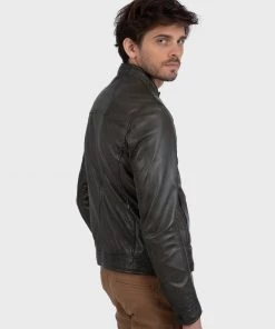 Oakwood AGENT Lederjacke Bronze Herren -Oakwood Soldes Boutique adb46cda01fa41db9a97b42bac45253c