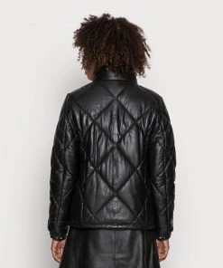 Oakwood TEMPTATION Lederjacke Black Damen -Oakwood Soldes Boutique ae52c3d61fdd492ab96055b5da954815