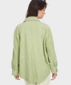 Oakwood ZEN Hemdbluse Light Green Damen -Oakwood Soldes Boutique af74dfae991948d8a27ba4ac535bd2f5
