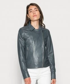 Oakwood Damen MARJORY Lederjacke Petrol