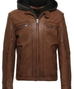 Oakwood Herren DRINK Lederjacke Tan -Oakwood Soldes Boutique b2c7638458f14185ac7b42fedcbe6f69