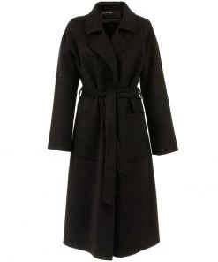 Oakwood Damen FIRENZE Klassischer Mantel Black 9 Oakwood Damen FIRENZE Klassischer Mantel Black -Oakwood Soldes Boutique b36dd985d5584b889f3b4530e7d2b73a