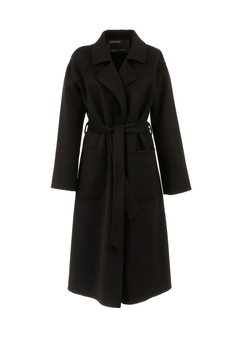 Oakwood Damen FIRENZE Klassischer Mantel Black 5 Oakwood Damen FIRENZE Klassischer Mantel Black – Bild 5