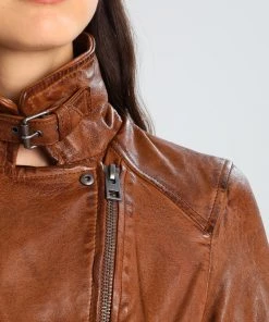 Oakwood VIDEO Lederjacke Light Brown Damen -Oakwood Soldes Boutique b67e1a7b9844421dbdef2c671437ef63