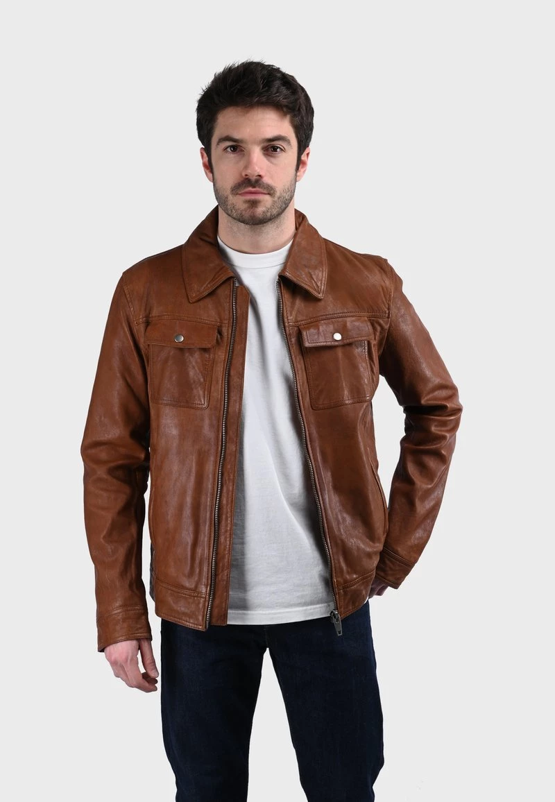 Oakwood Lederjacke Brown Herren 1 Oakwood Lederjacke Brown Herren