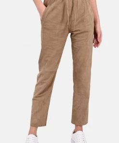 Oakwood GIFT Lederhose Beige Damen