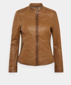 Oakwood LINA Lederjacke Cognac Damen -Oakwood Soldes Boutique b76f726673f442d7b50fa46972edc65f